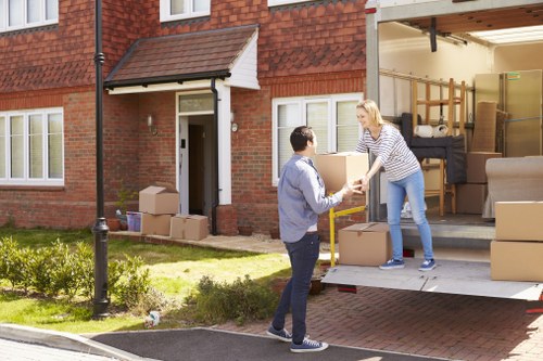 Professional movers handling a household move in Waddon