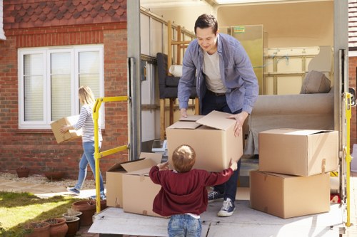 Happy family after a successful move in Selhurst