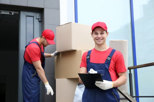 Professional removal team preparing for a move in Mayfair