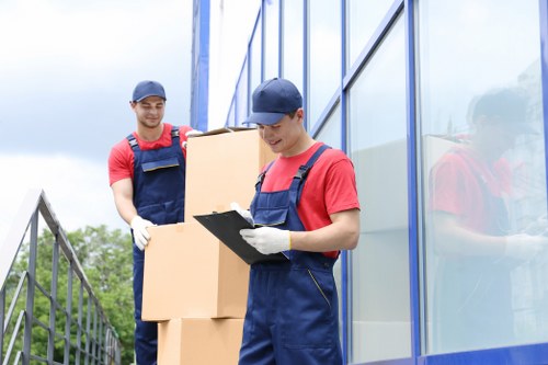 Efficient removals team managing the moving process