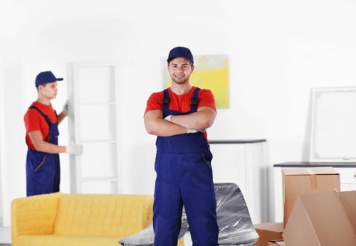 Removalist team loading a moving truck