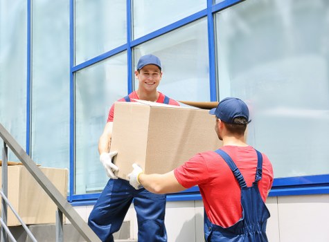 Professional movers assisting with a residential move in South Ruislip