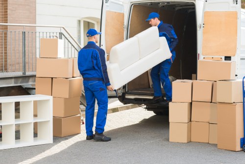 Professional removal team assisting with a move in Cockfosters