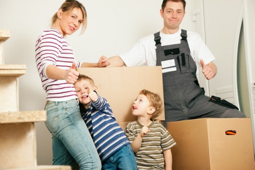 Efficient loading of goods onto a moving truck